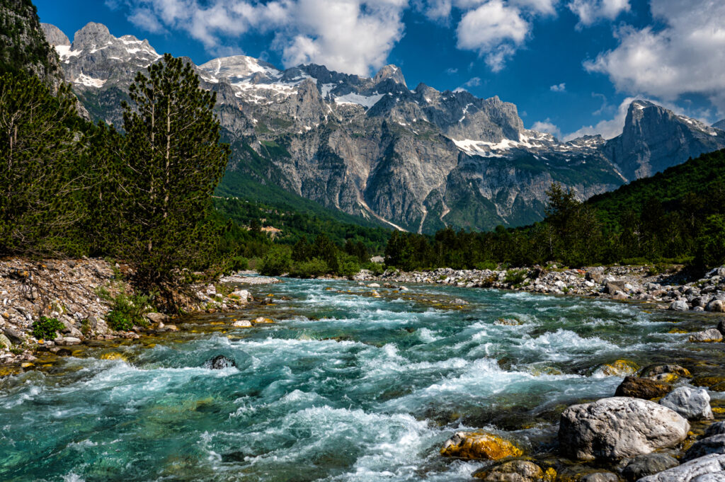 Theth National Park. Albania. One of the most beautiful travel destination in Europe.